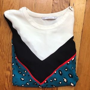 Zara Block Striped Long Sleeve